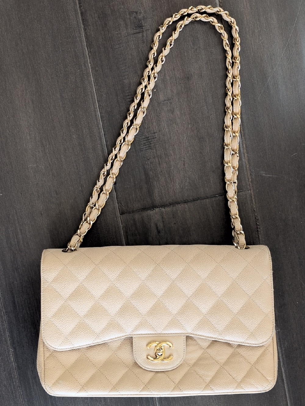 CHANEL Jumbo Double Flat